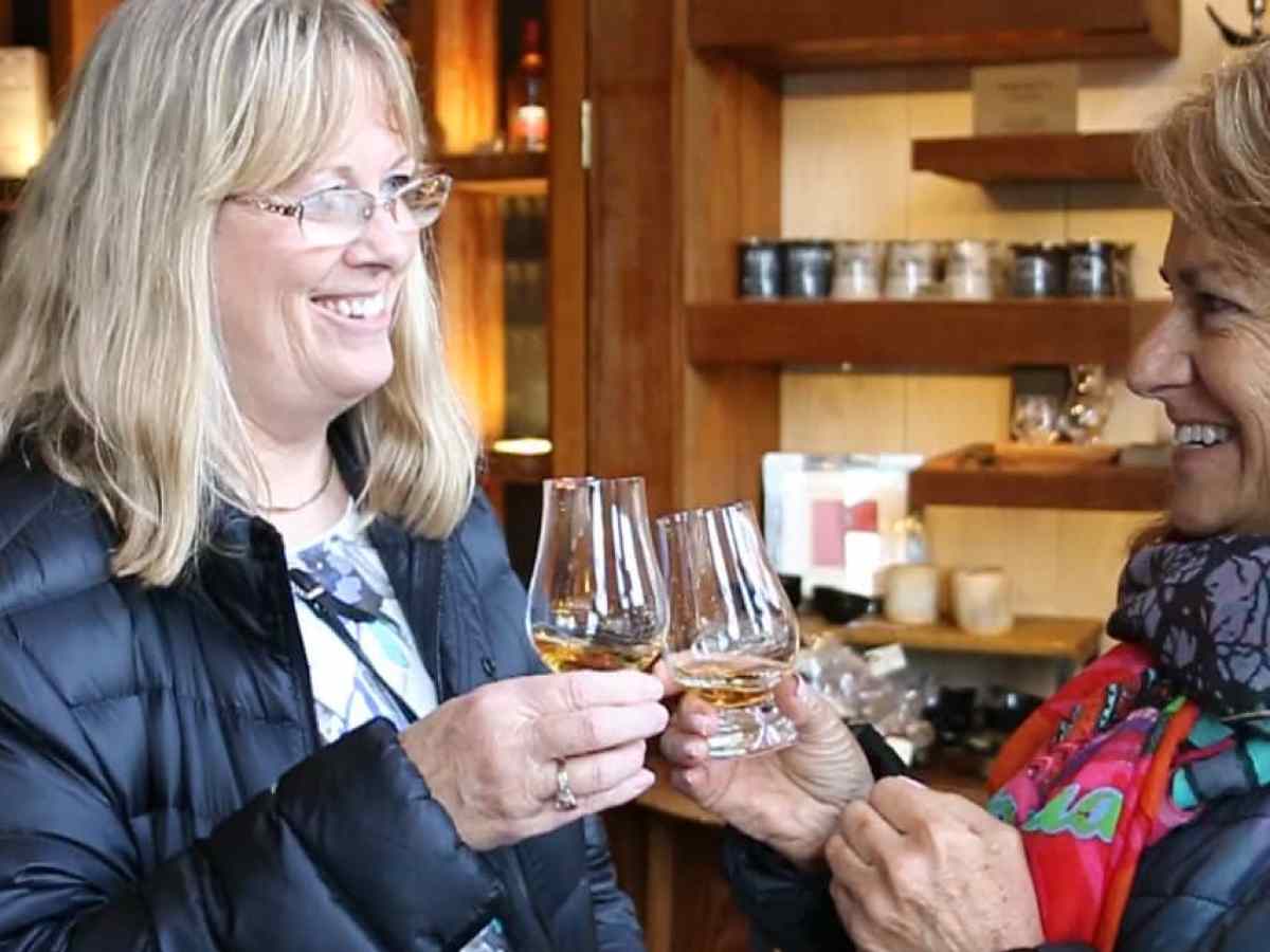 a person sitting at a table with wine glasses