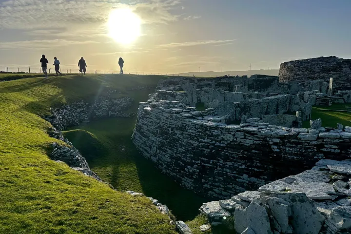 A group of people exploring Orkney