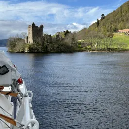 a small boat in a body of water