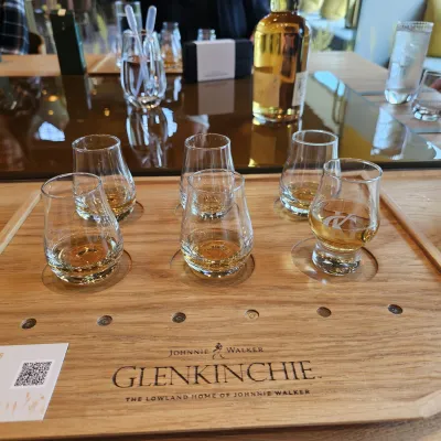 a group of people sitting at a table with wine glasses