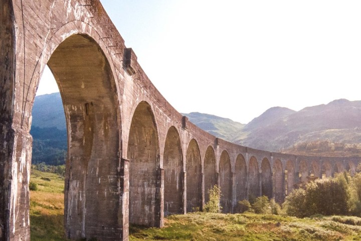 a large stone bridge